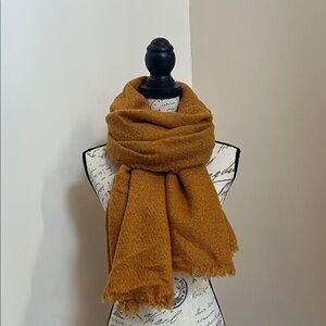 Destin Wool Scarf | Anthropologie Rusty Orange | 80 x 190 cm NWT | Made in Italy